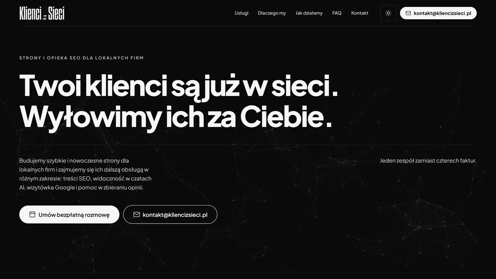 Klienci z Sieci - websites and SEO for local businesses