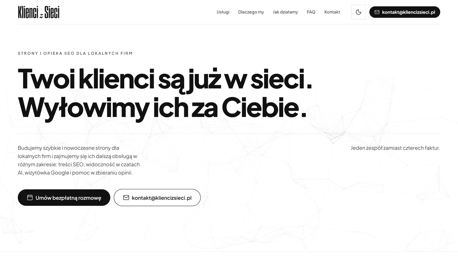 Klienci z Sieci - websites and SEO for local businesses